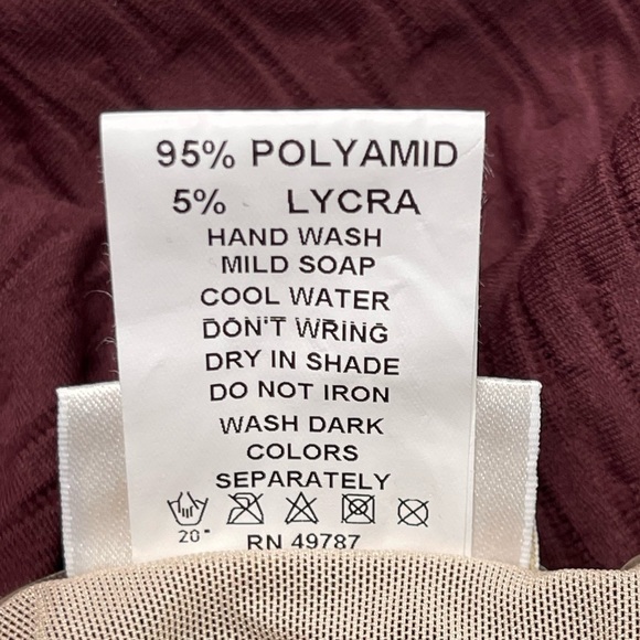 GOTTEX Ladies Brown Textured Bandeau with Matching Coverup Size 12 / Large NEW - Picture 10 of 16